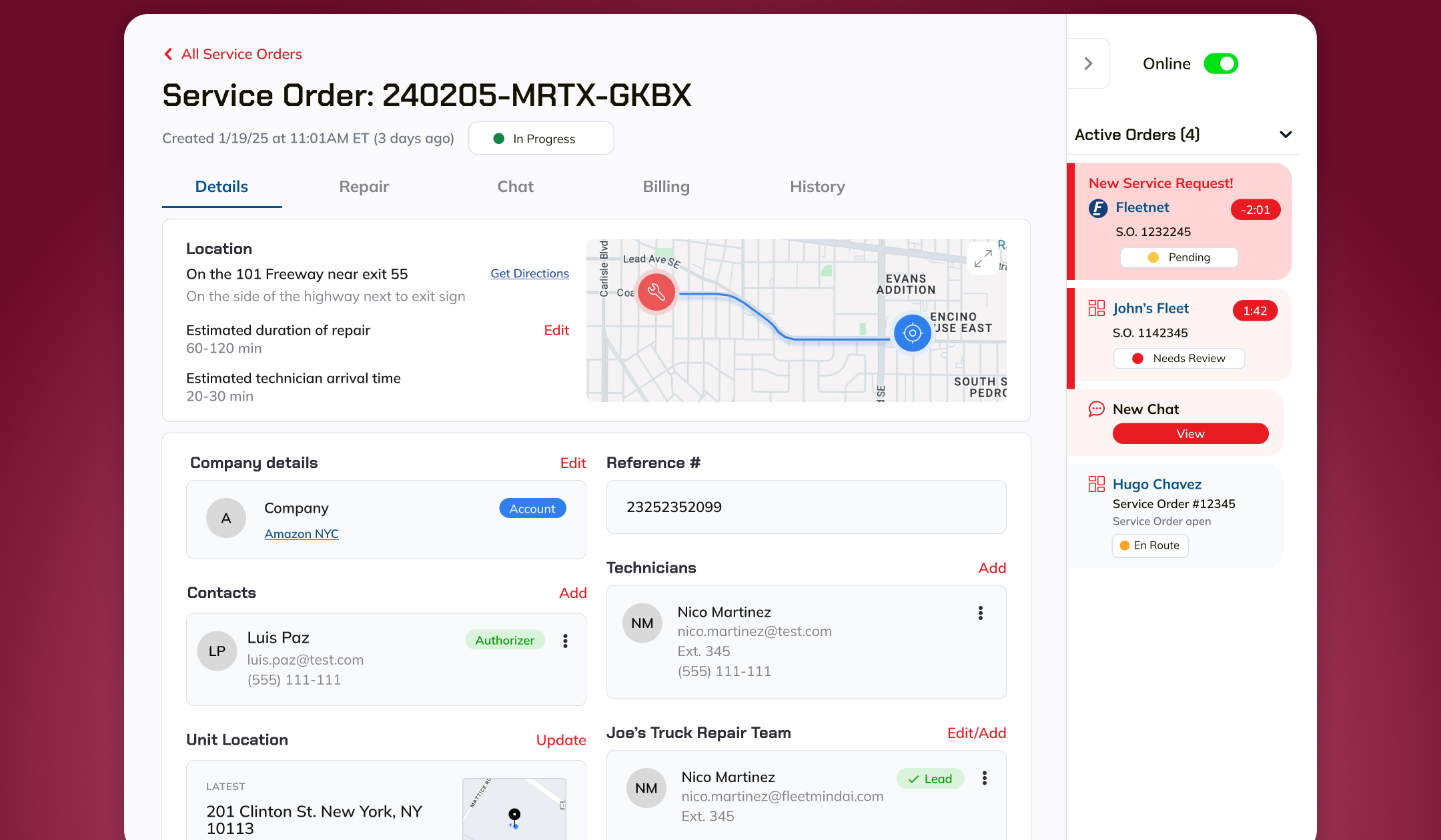 Smart job assignment with GPS